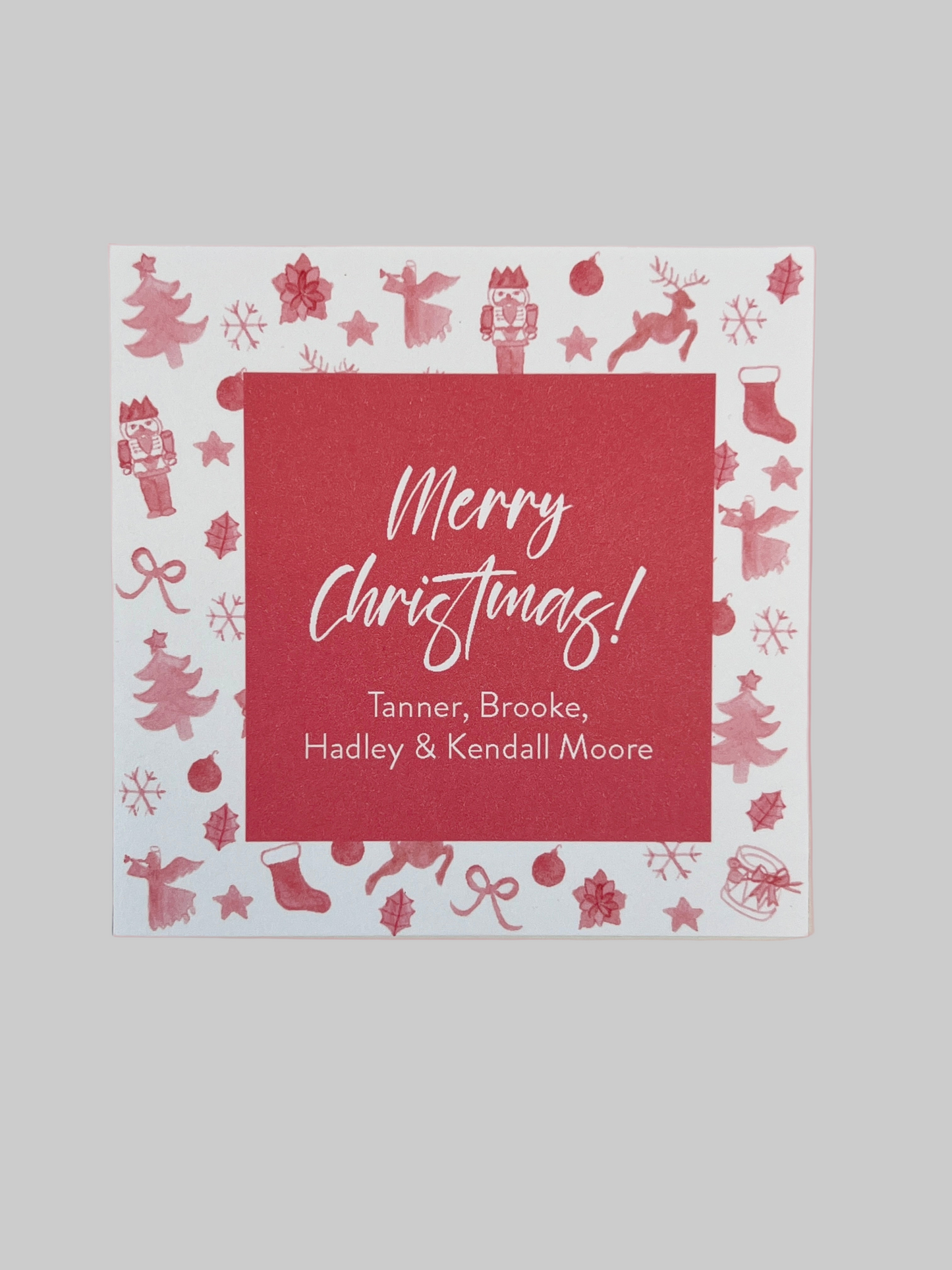 Christmas Motifs Holiday Gift Sticker