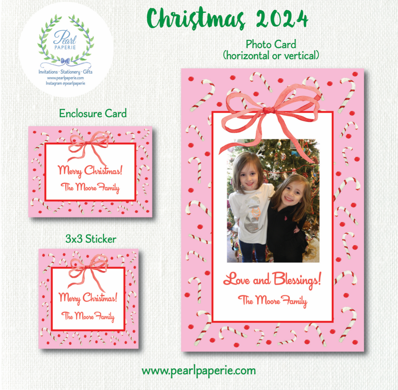 Candy Cane Lane Holiday Gift Sticker