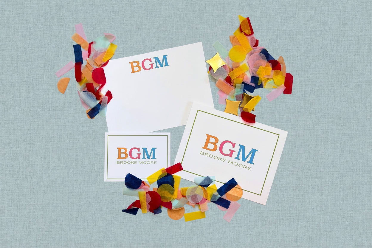 Big Mono Foldover Note