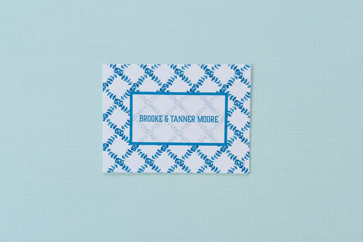 Blue Trellis Stationery Set