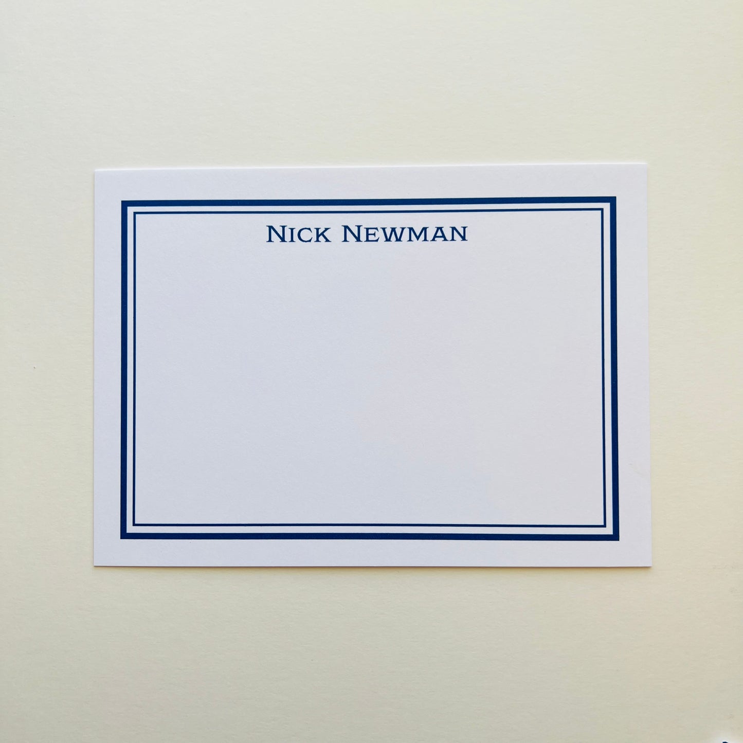 Thick and Thin Border Correspondence Card