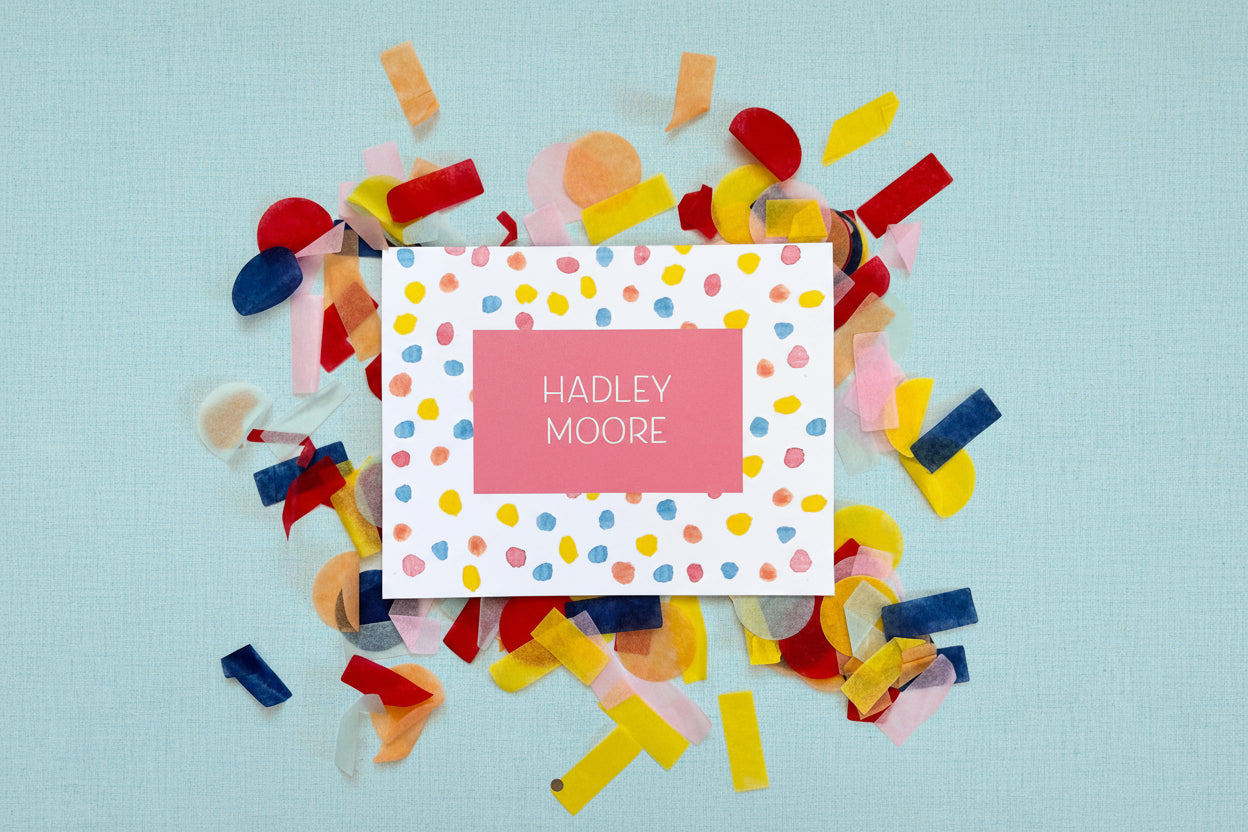 Confetti Foldover Note