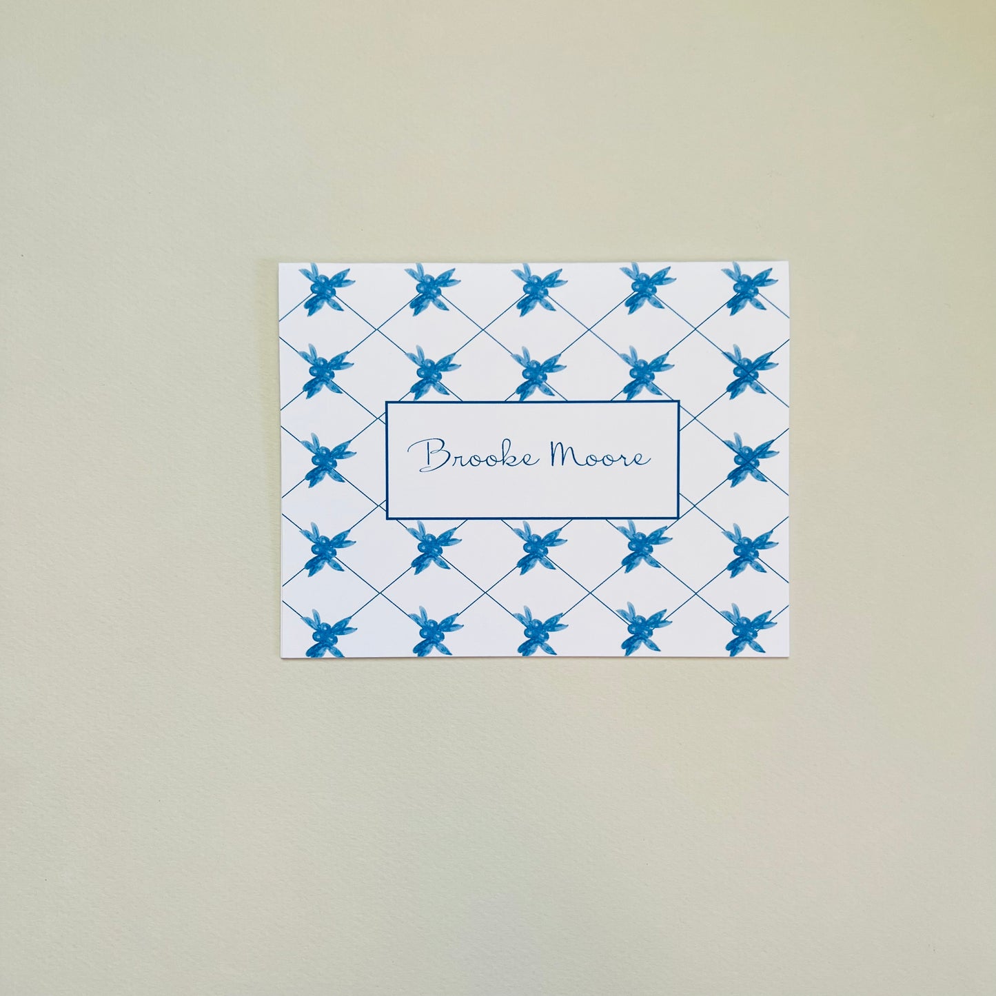 Blue Berry Gift Enclosure Card