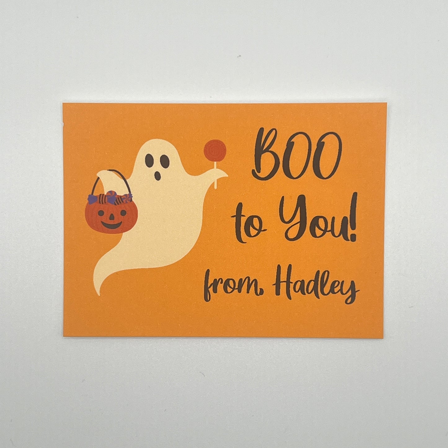 Ghost Halloween Gift Enclosure Card