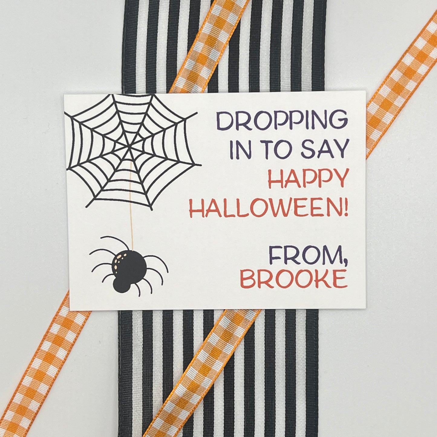 Spider Halloween Gift Enclosure Card