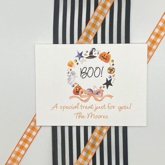 Halloween Wreath Gift Enclosure Card