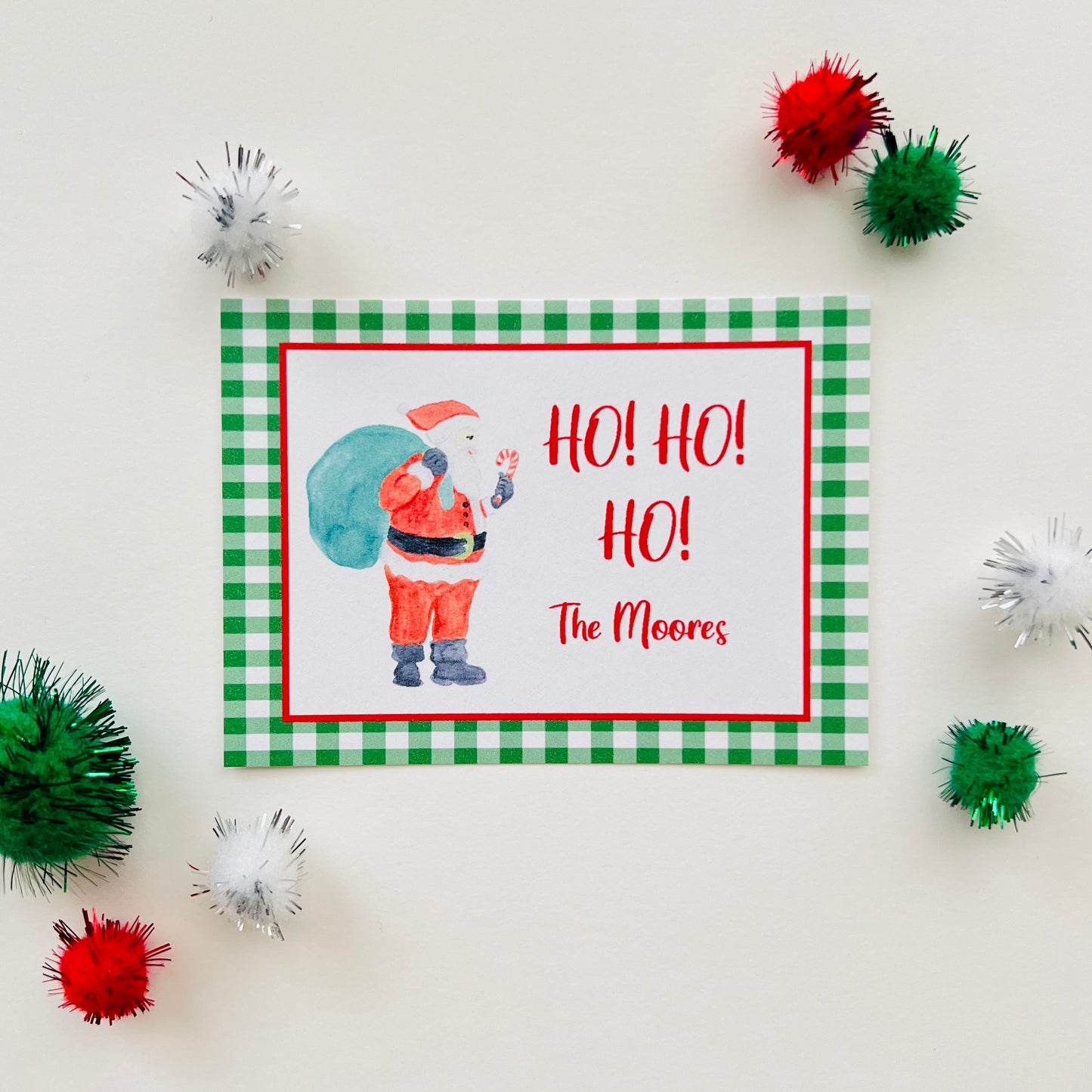 Santa Holiday Enclosure Card