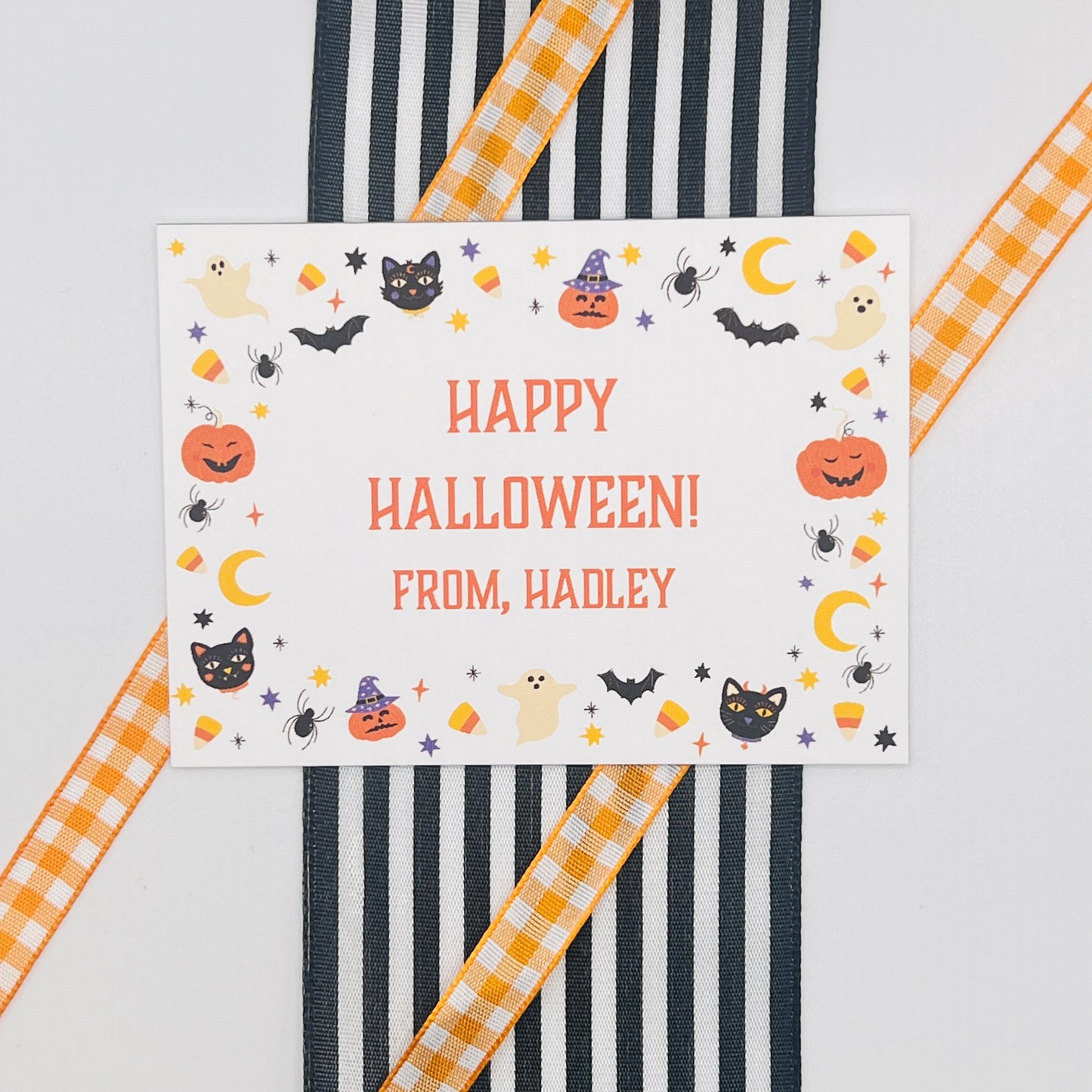 Halloween Fun Border Halloween Gift Enclosure Card