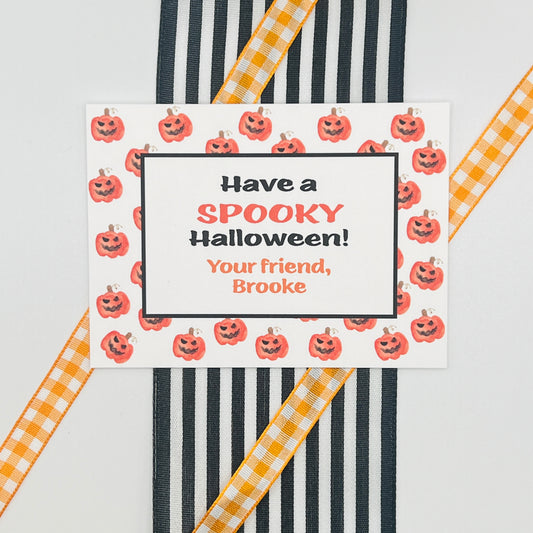 Jack-O-Lanterns Halloween Gift Enclosure Card