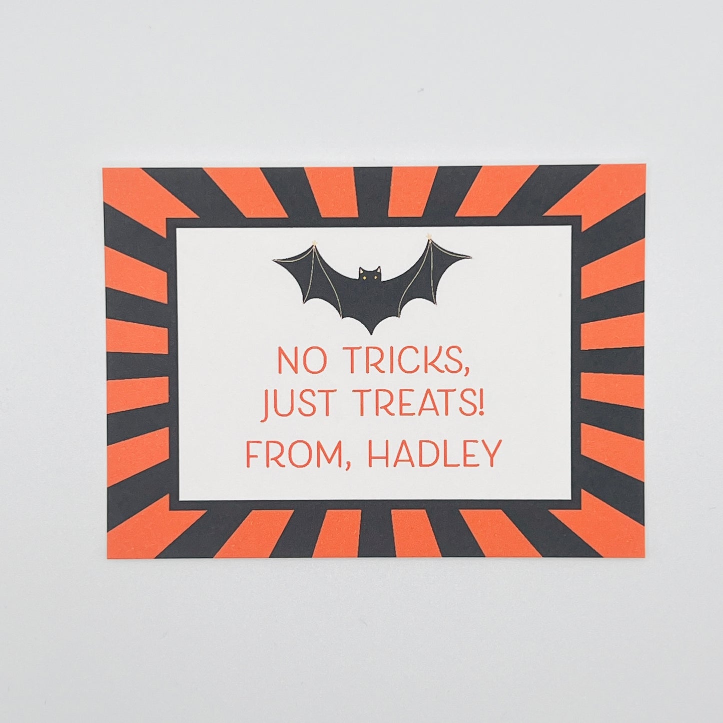 Bat Halloween Gift Enclosure Card