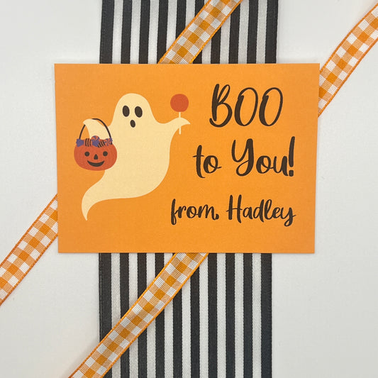 Ghost Halloween Gift Enclosure Card