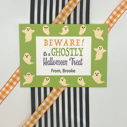 Ghost Border Halloween Gift Enclosure Card