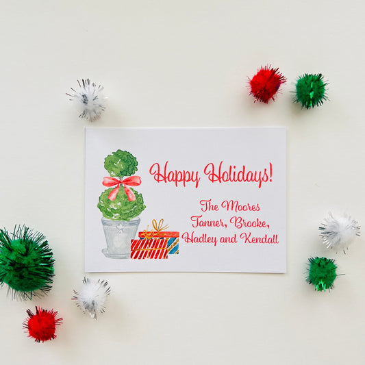 Topiary Holiday Enclosure Card