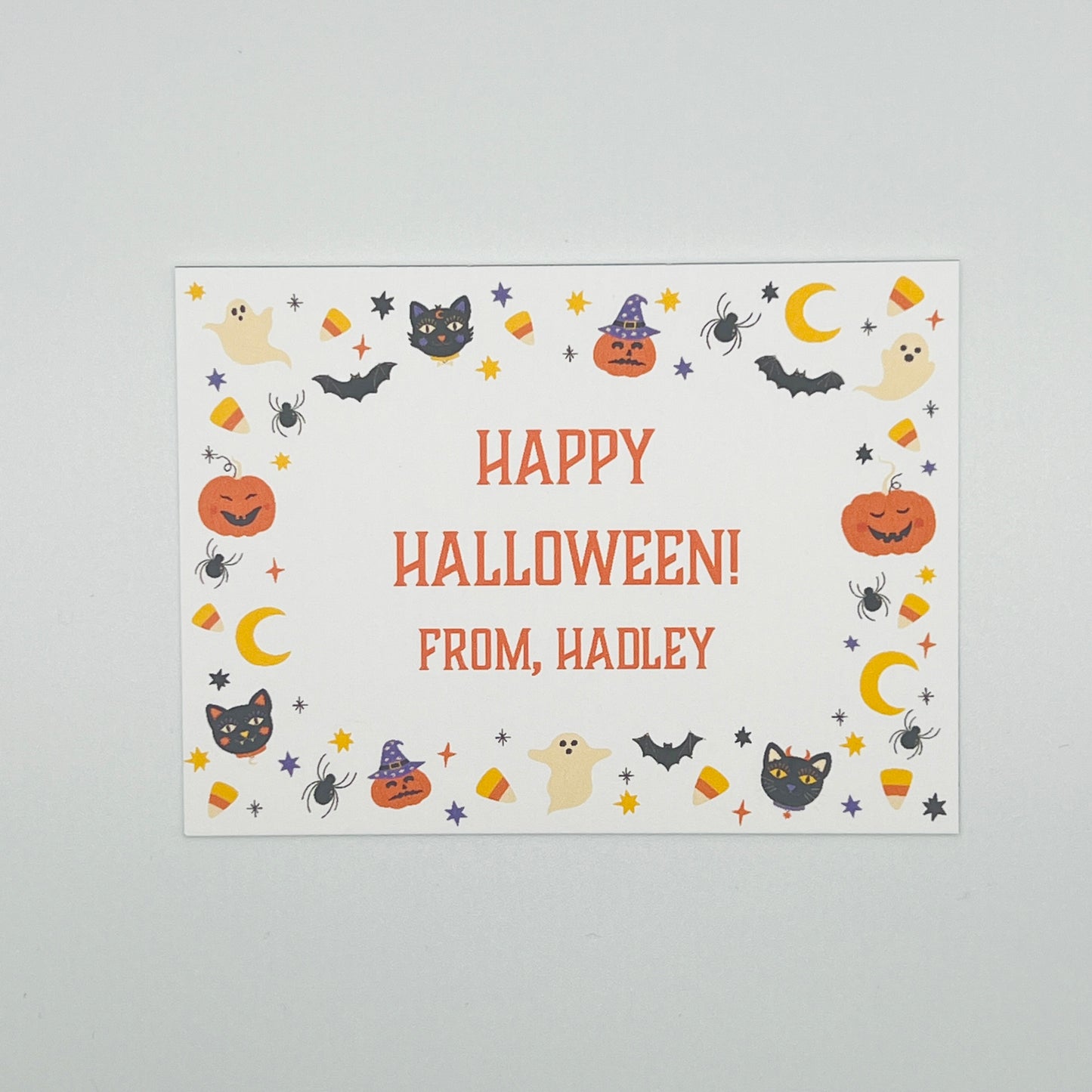 Halloween Fun Border Halloween Gift Enclosure Card