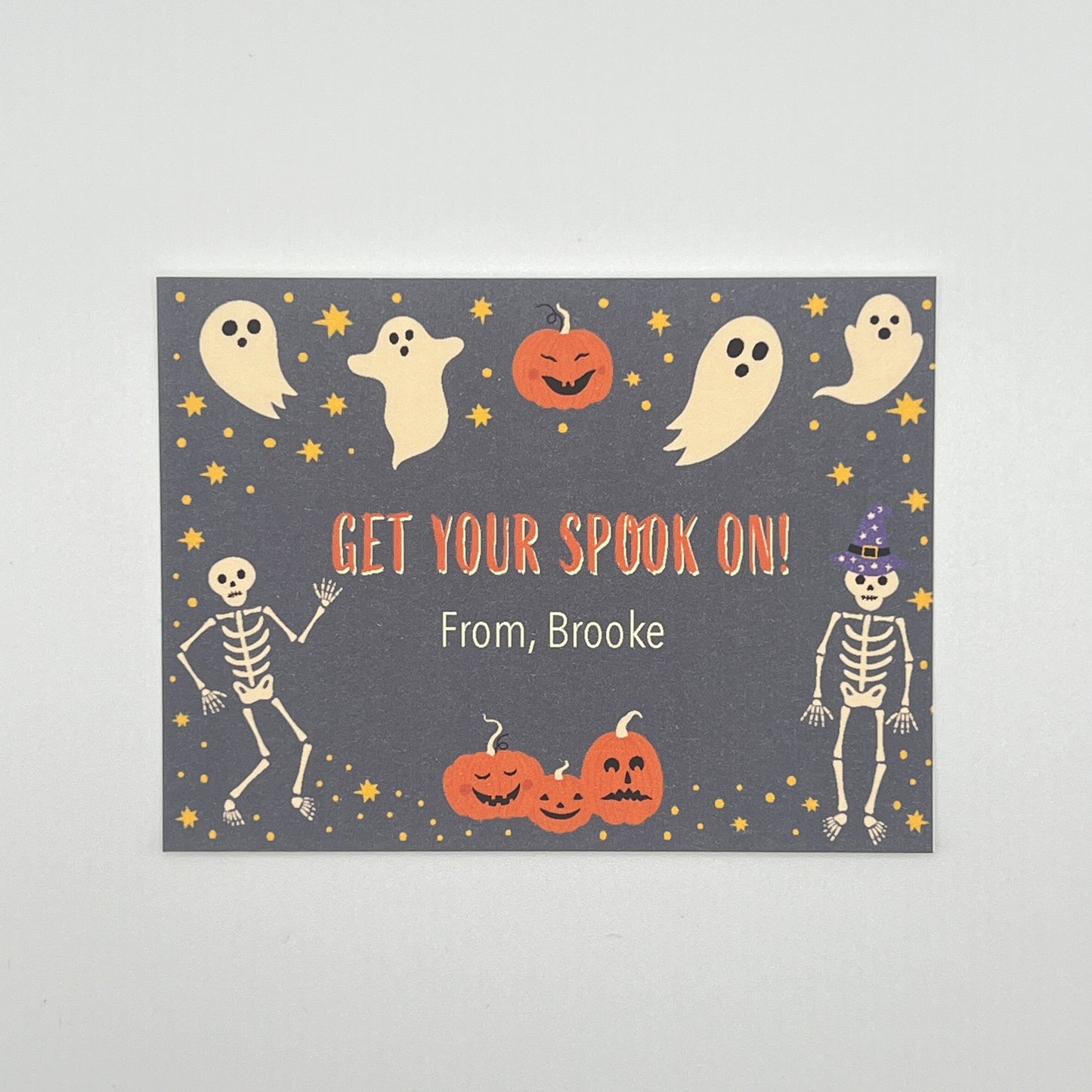 Skeletons Halloween Gift Enclosure Card