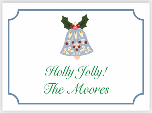 Jingle Bell Holiday Gift Enclosure Card