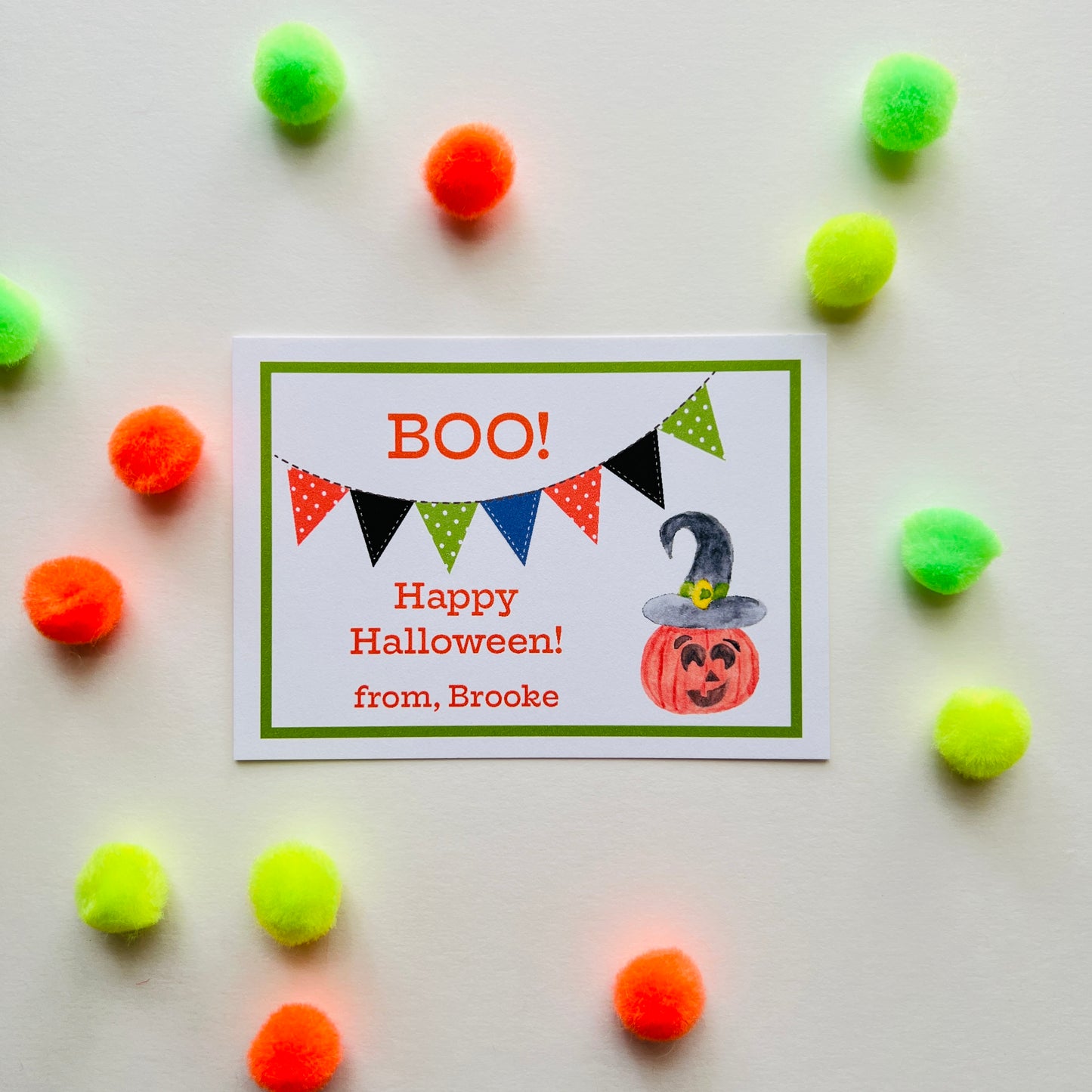 Halloween Banner Gift Enclosure Card