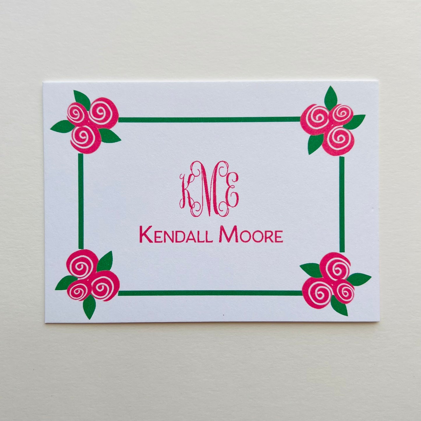 Rosettes Border Gift Enclosure Card