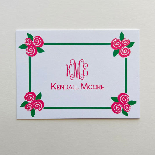 Rosettes Border Gift Enclosure Card