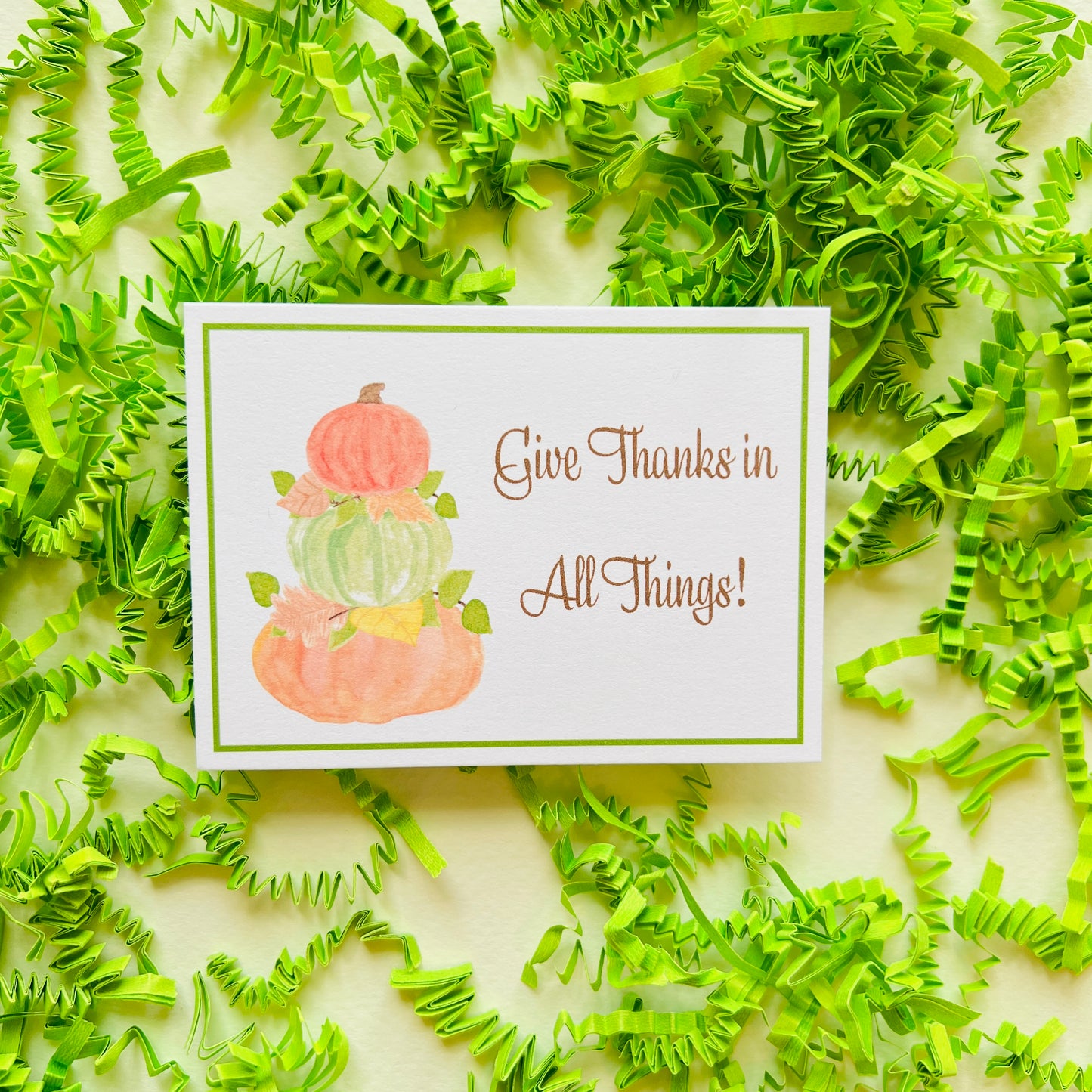 Pumpkin Topiary Gift Enclosure Card