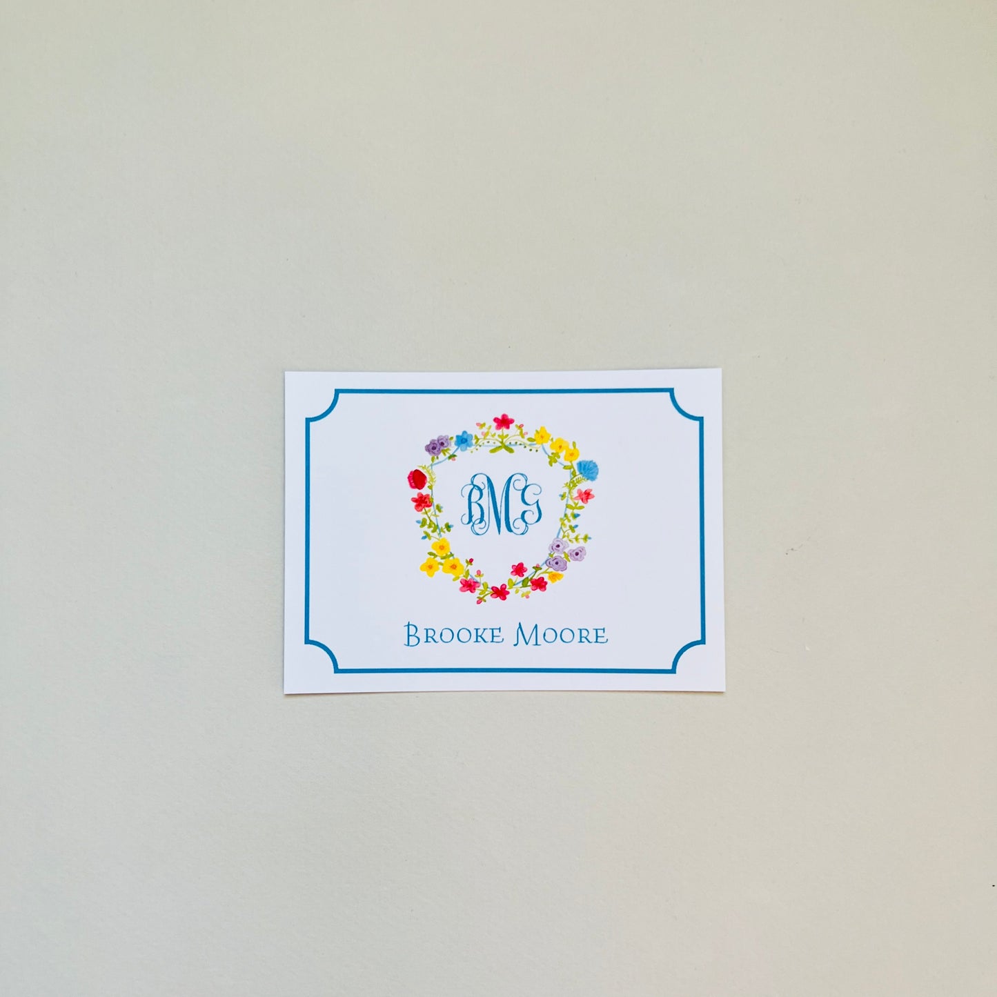 Flower Crest Gift Enclosure Card