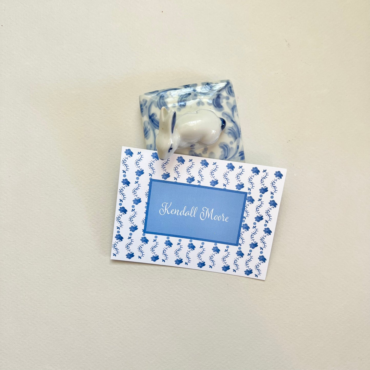 Blue Vine Gift Enclosure Card