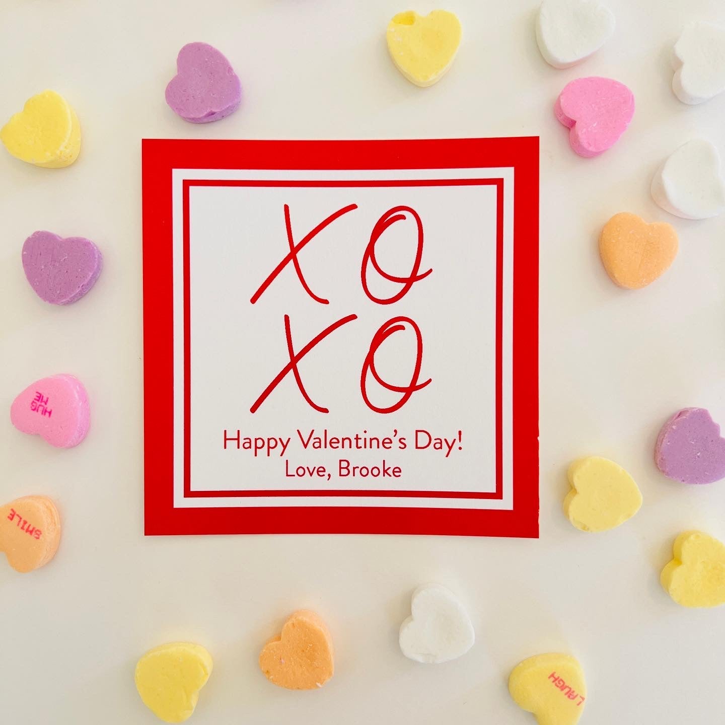 XOXO Valentine’s Gift Sticker