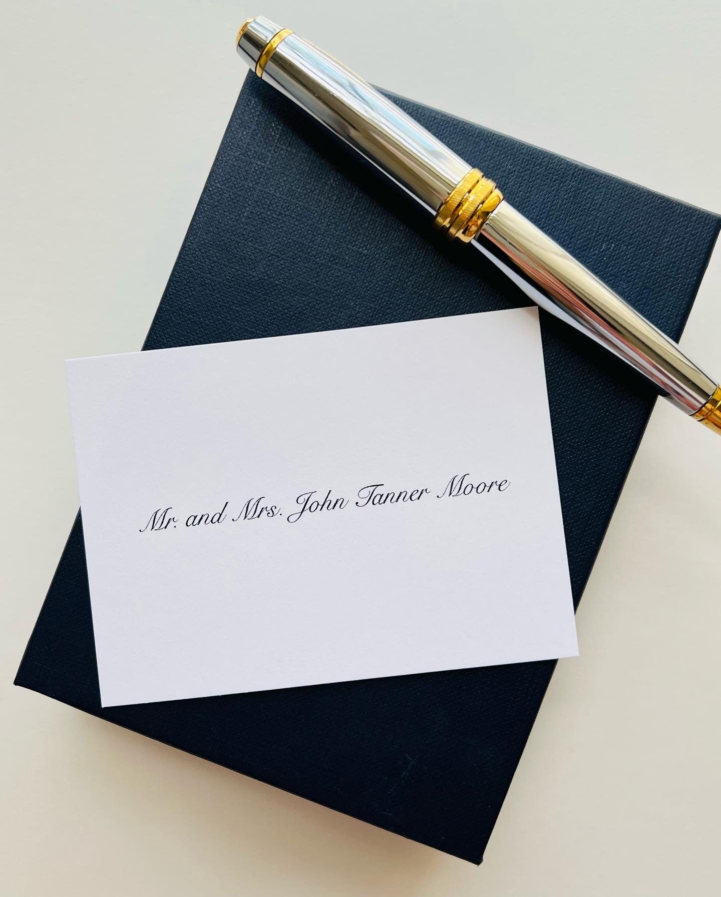 Traditional Script Gift Enclosure Card