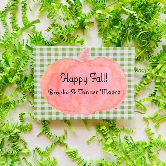 Pumpkin Gift Enclosure Card