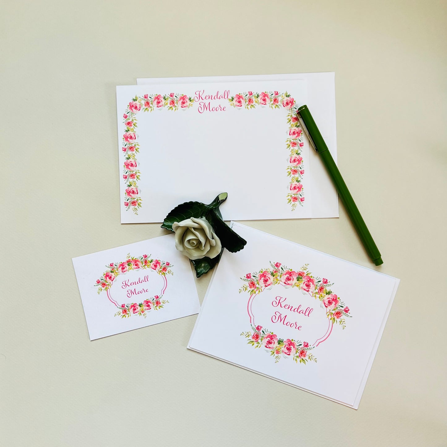 Love Garland Stationery Set