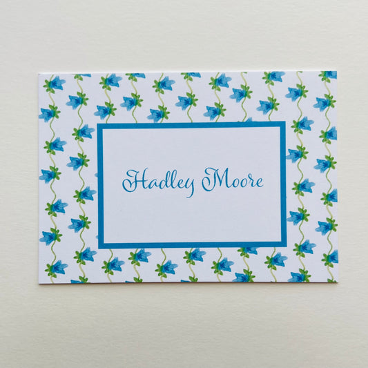 Girls Turquoise Vine Gift Enclosure Card