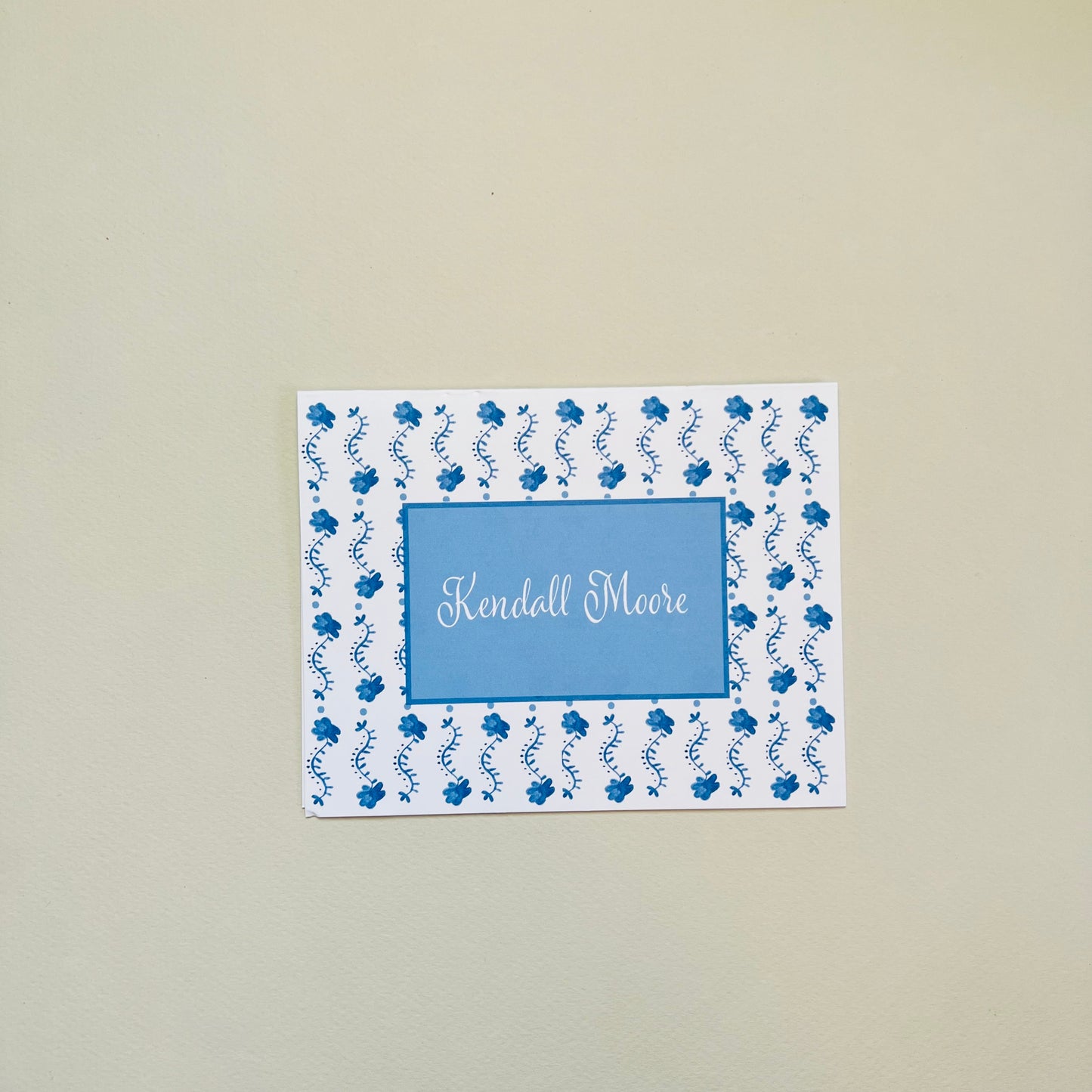 Blue Vine Stationery Set