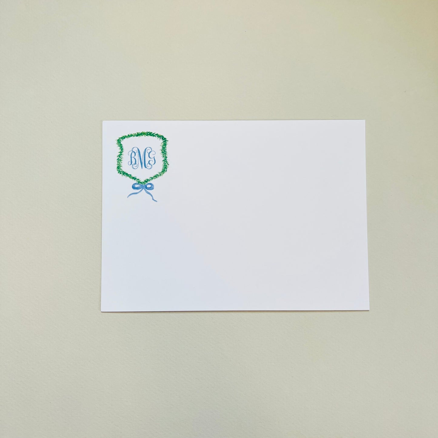 Garland Crest Correspondence Card