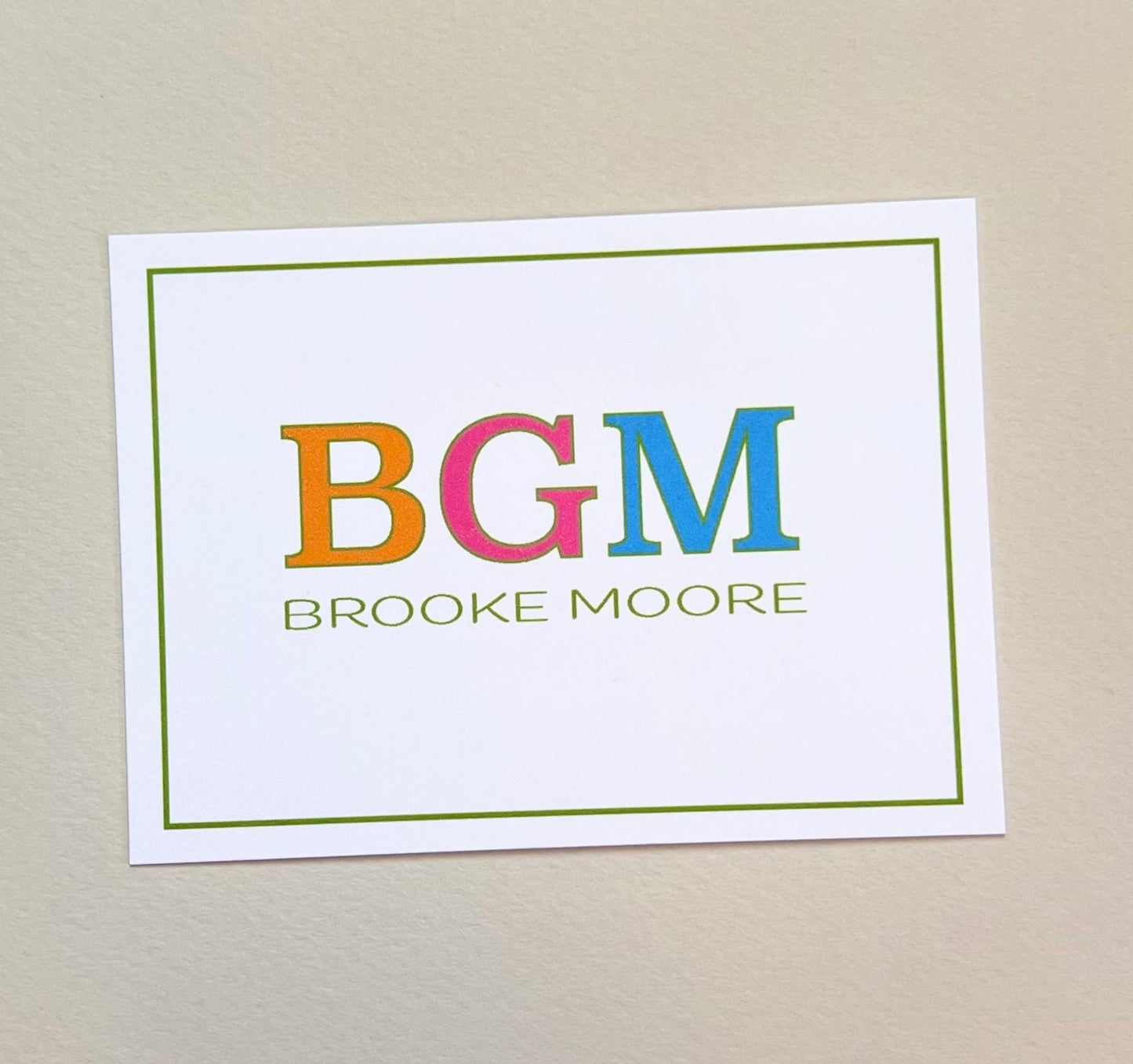 Big Mono Gift Enclosure Card