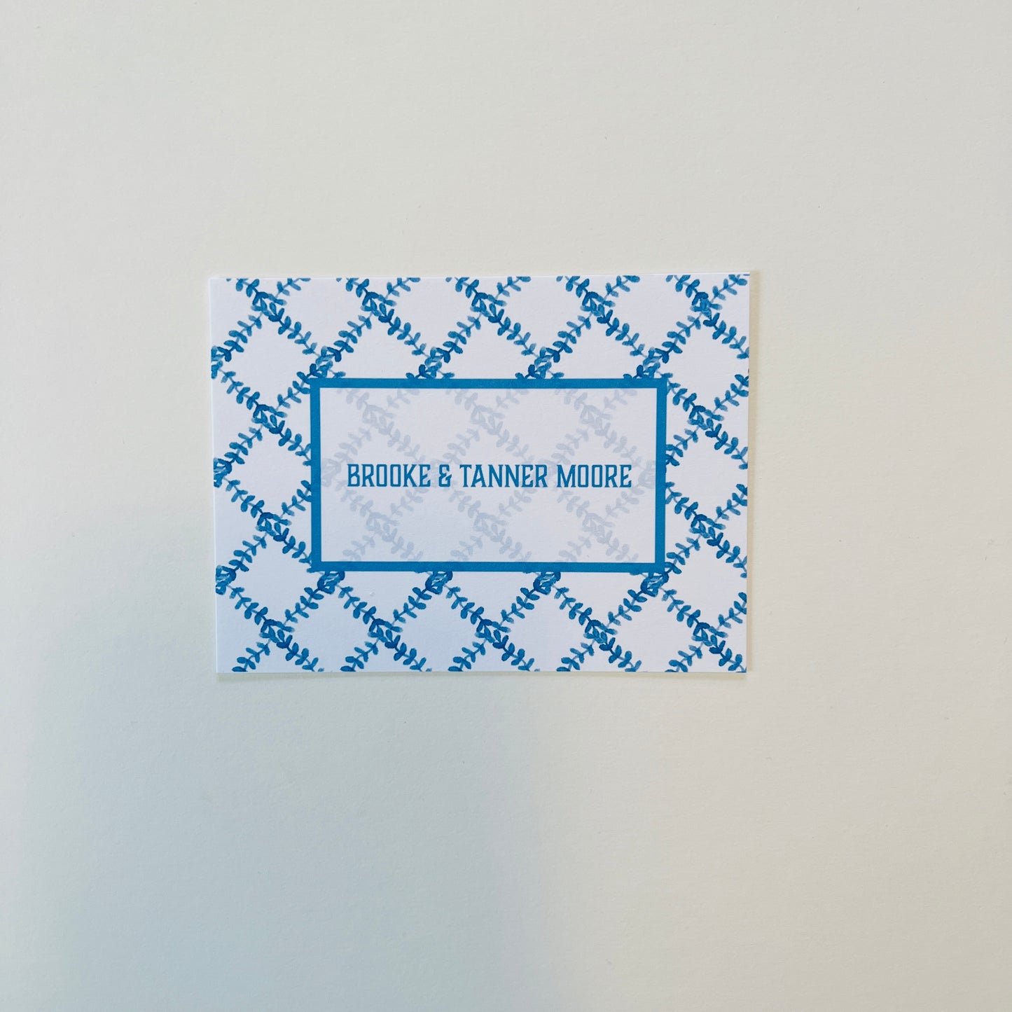 Blue Trellis Stationery Set