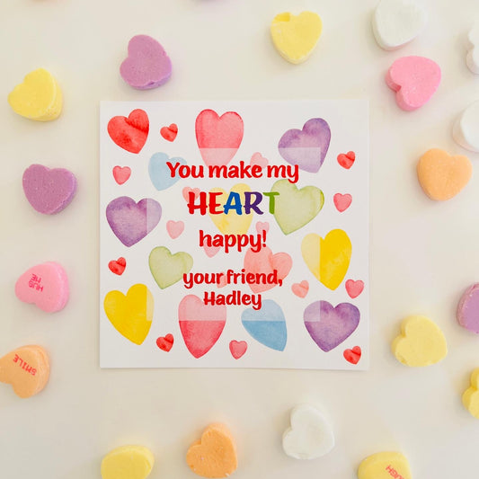 Multi Hearts Valentine’s Gift Sticker