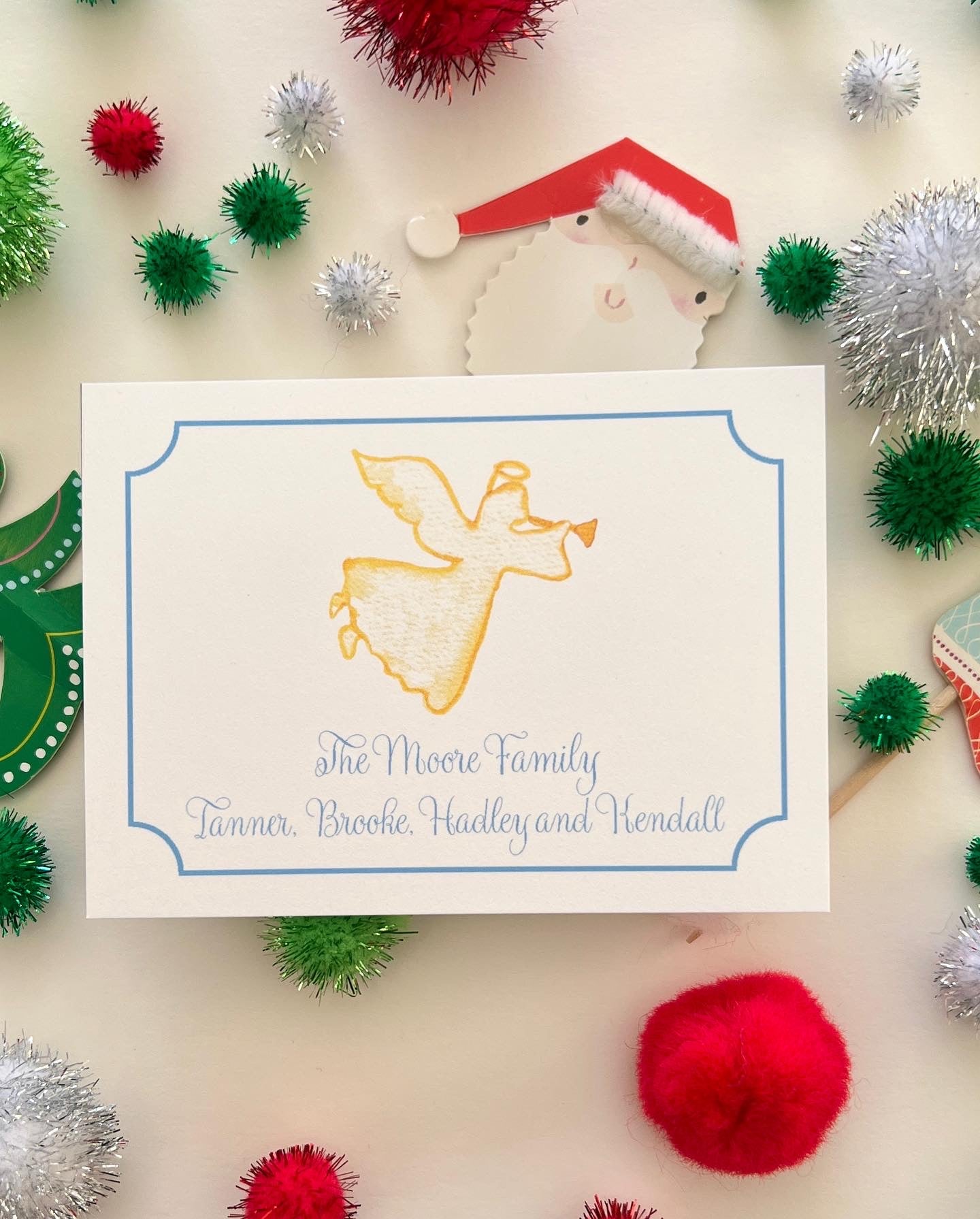 Angel Holiday Enclosure Card