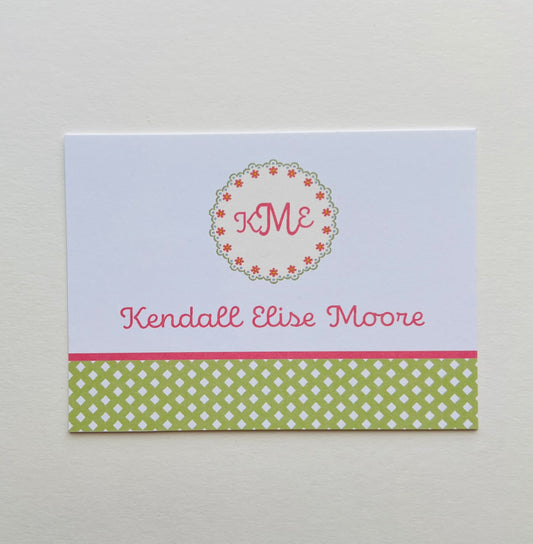 Scallop and Lattice Gift Enclosure Card