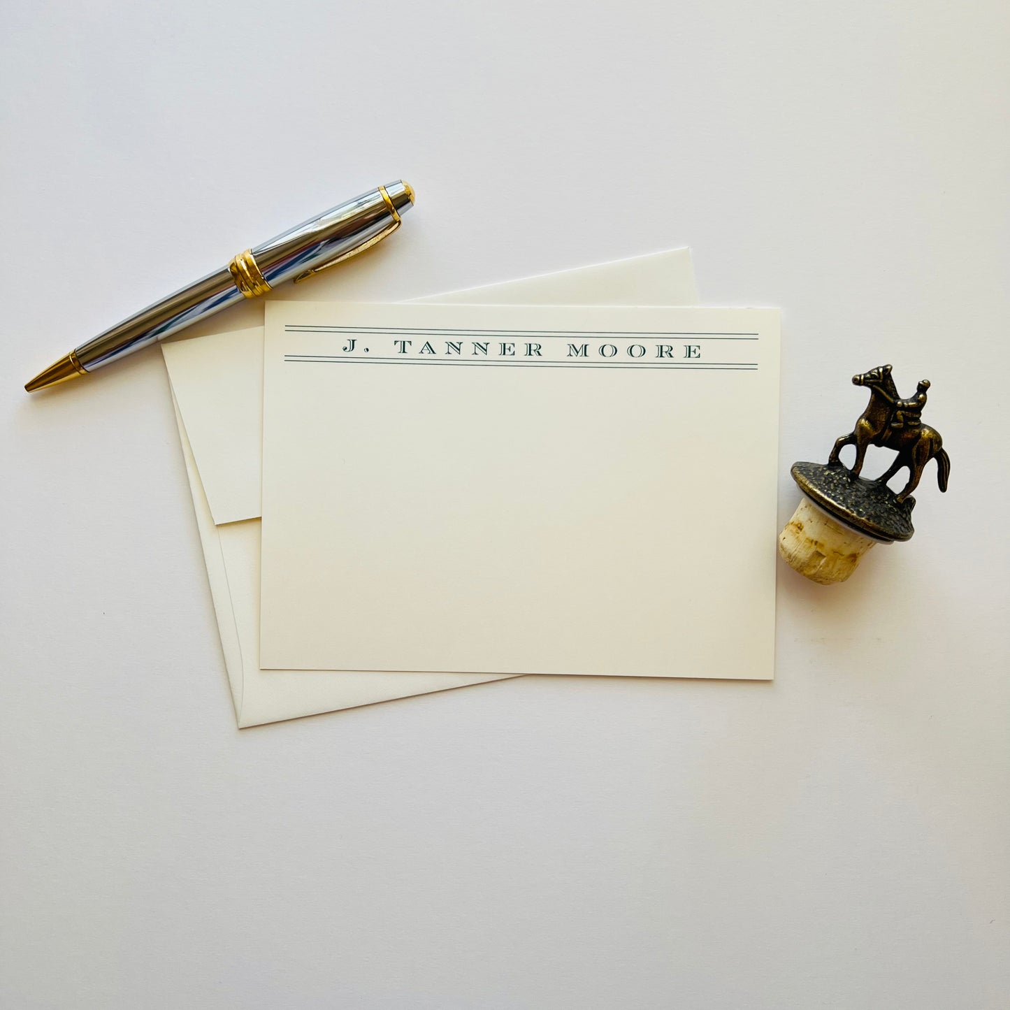 Double Line Correspondence Card