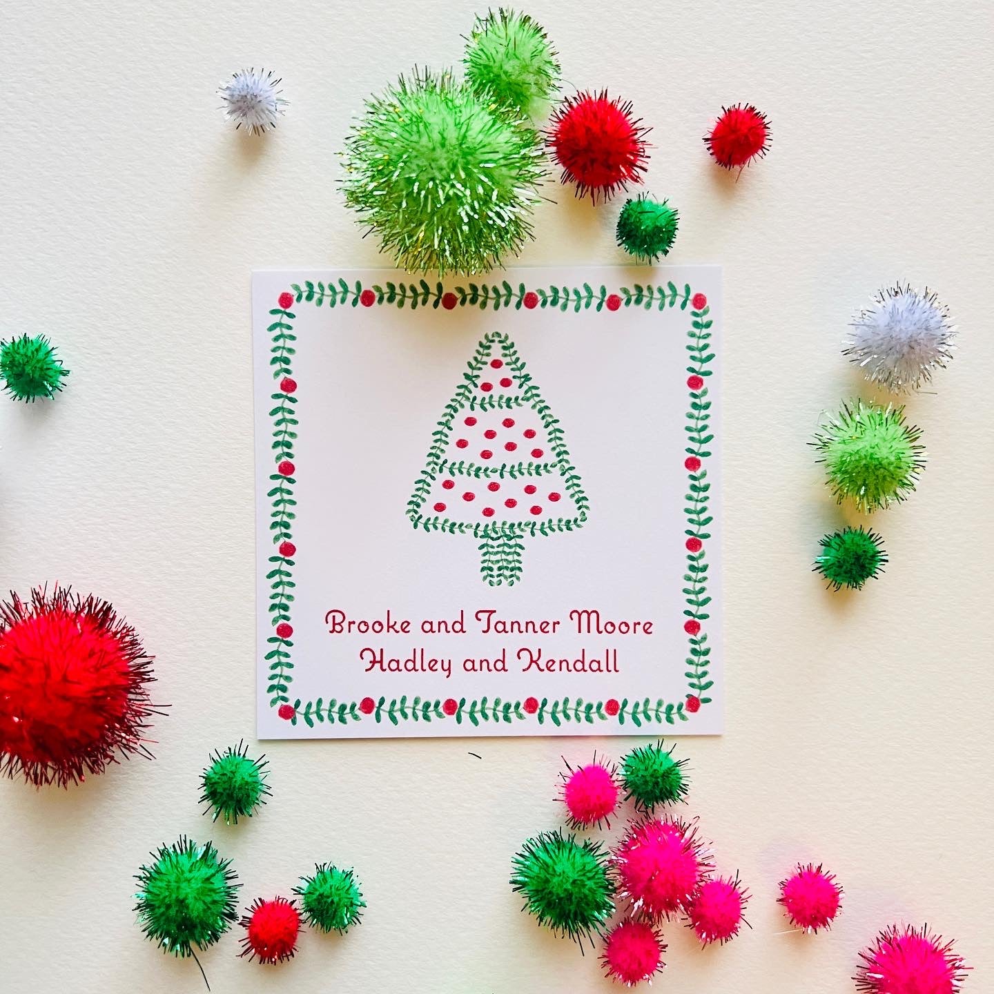 Trellis Christmas Tree Holiday Gift Sticker