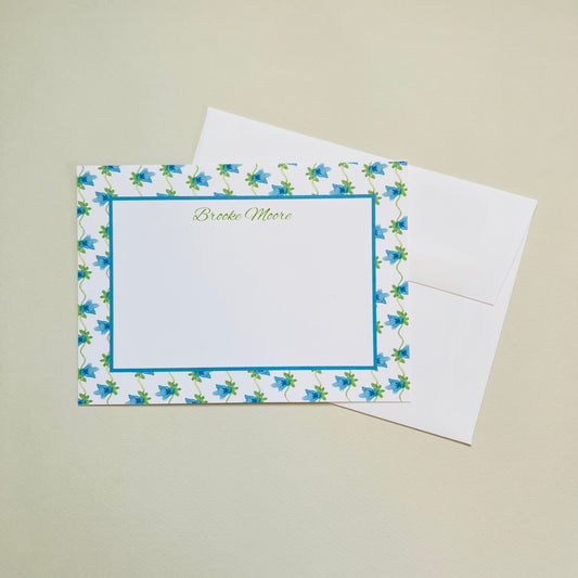 Turquoise Vine Correspondence Card