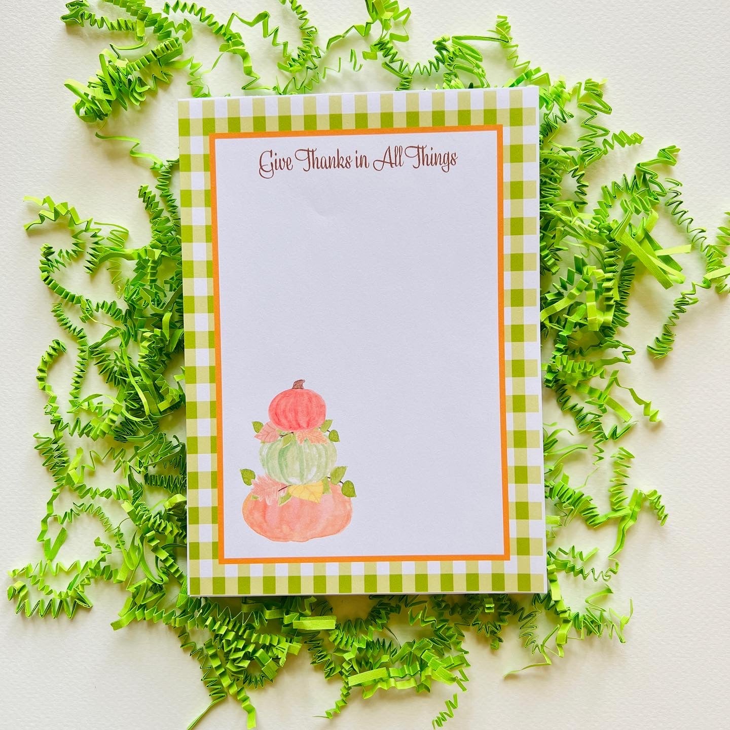 Pumpkin Topiary 5x7 Notepad