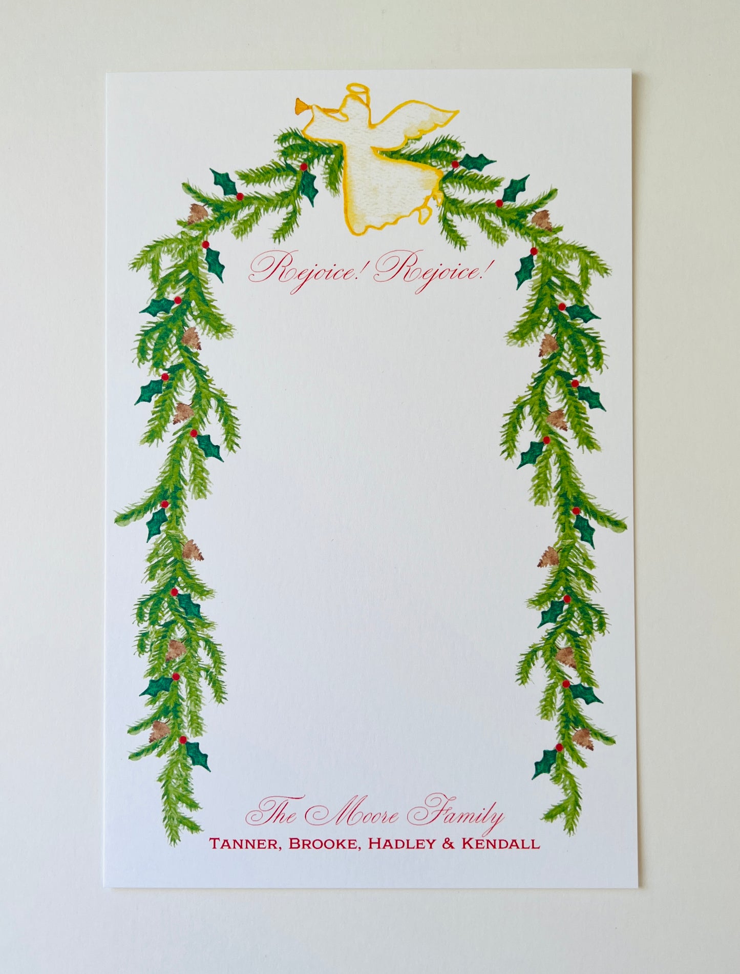 Angel Garland Holiday Photo Card