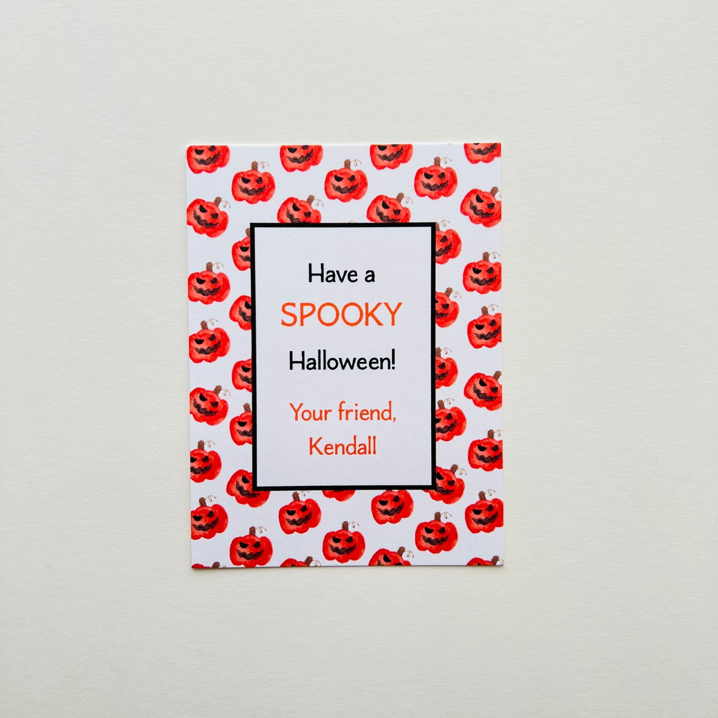 Jack-O-Lanterns Gift Enclosure Card