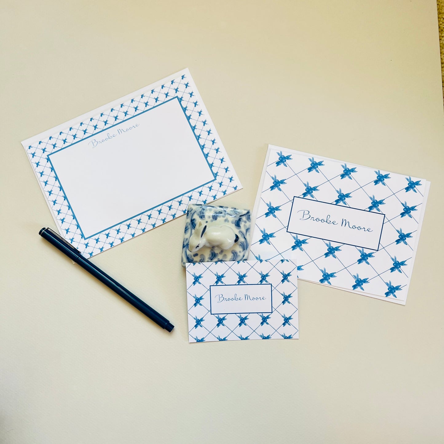 Blue Berry Stationery Set