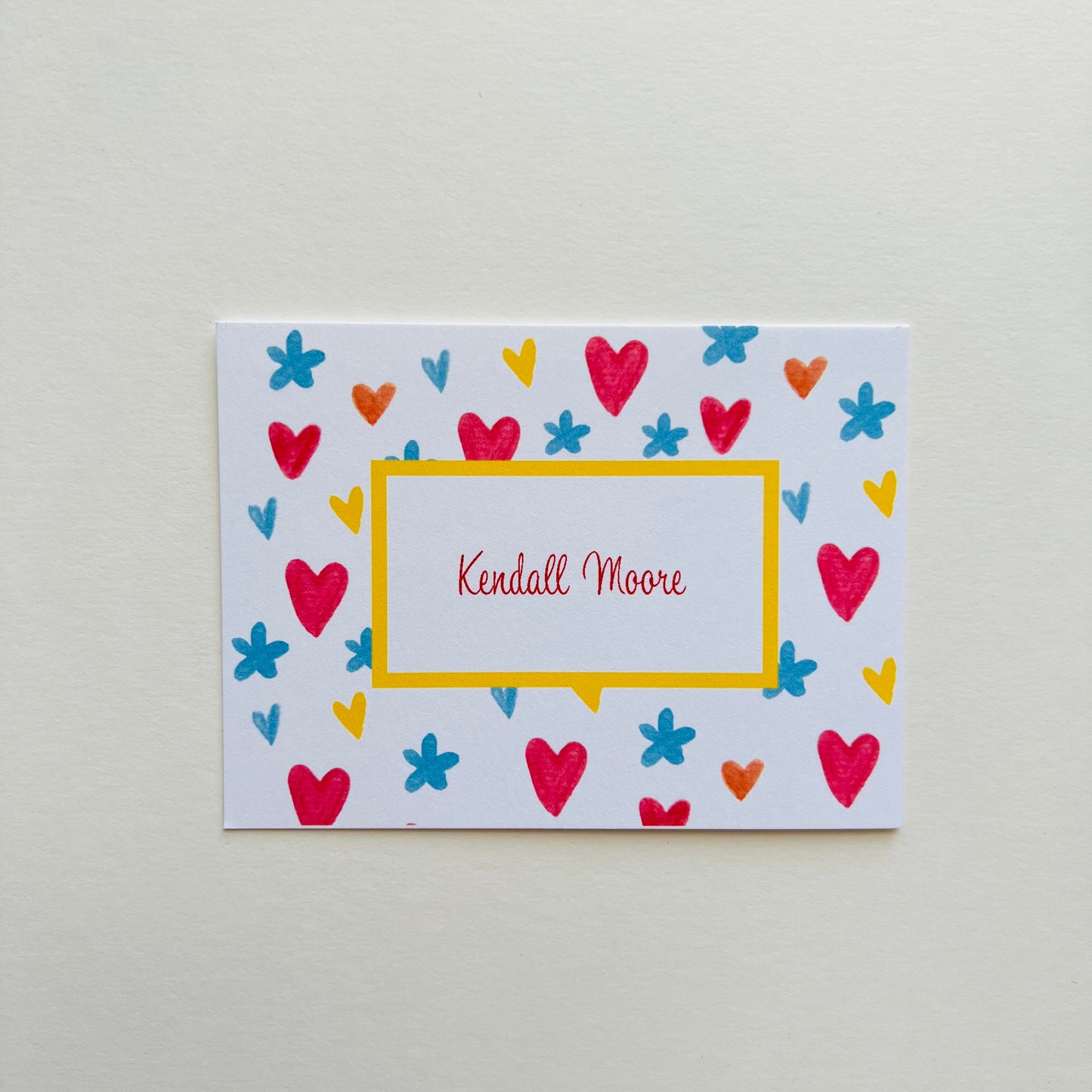 Hearts and Stars Gift Enclosure Card