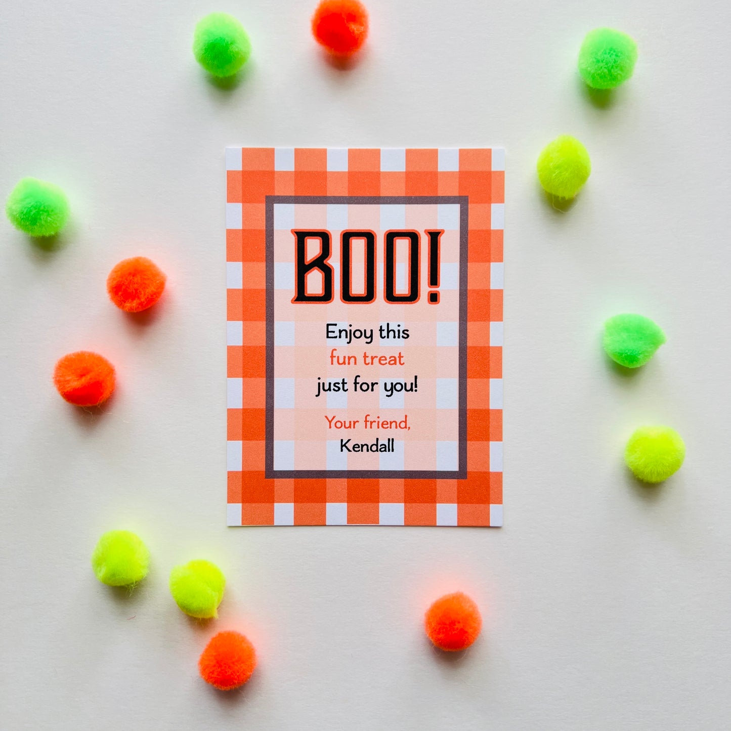 BOO Gift Enclosure Card