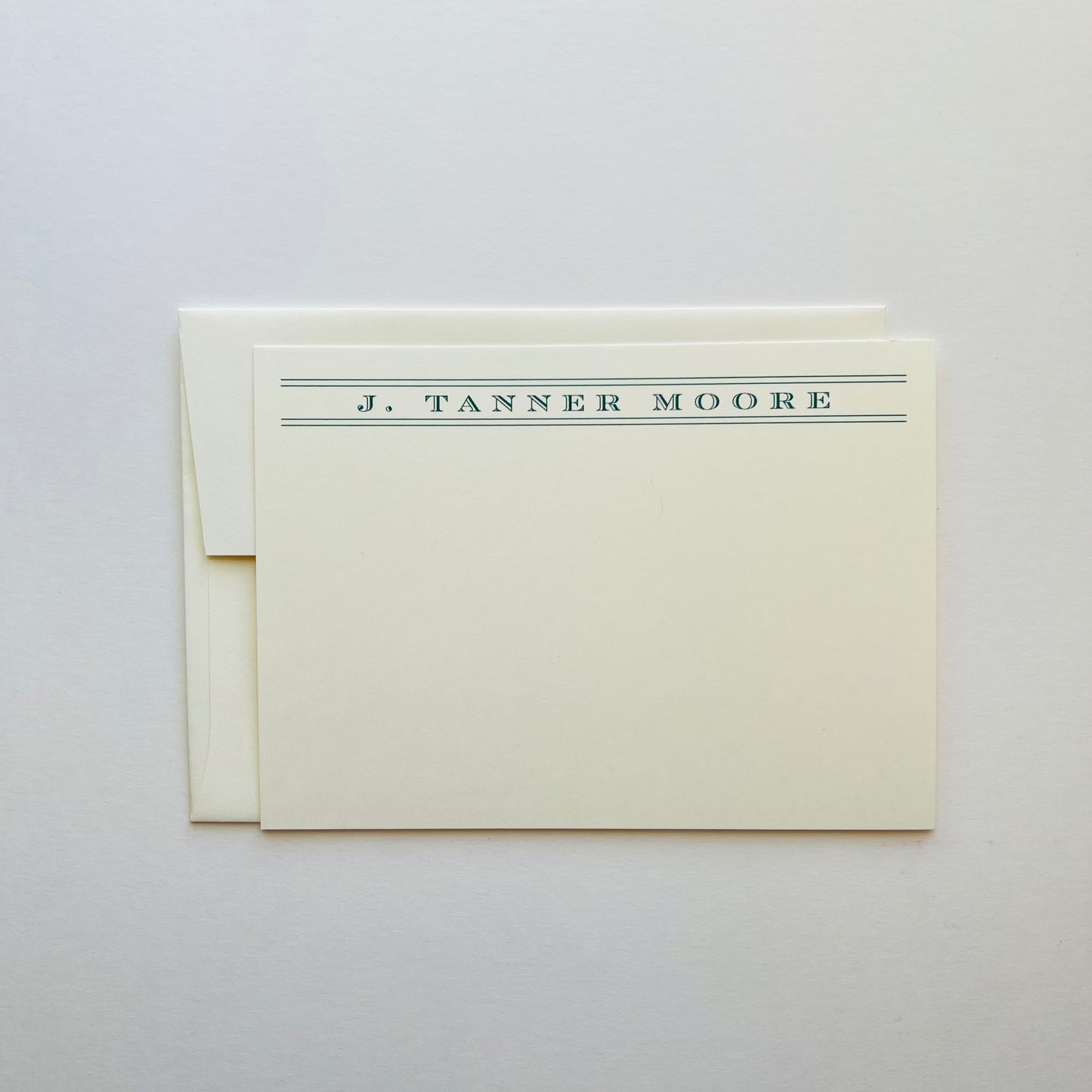 Double Line Correspondence Card