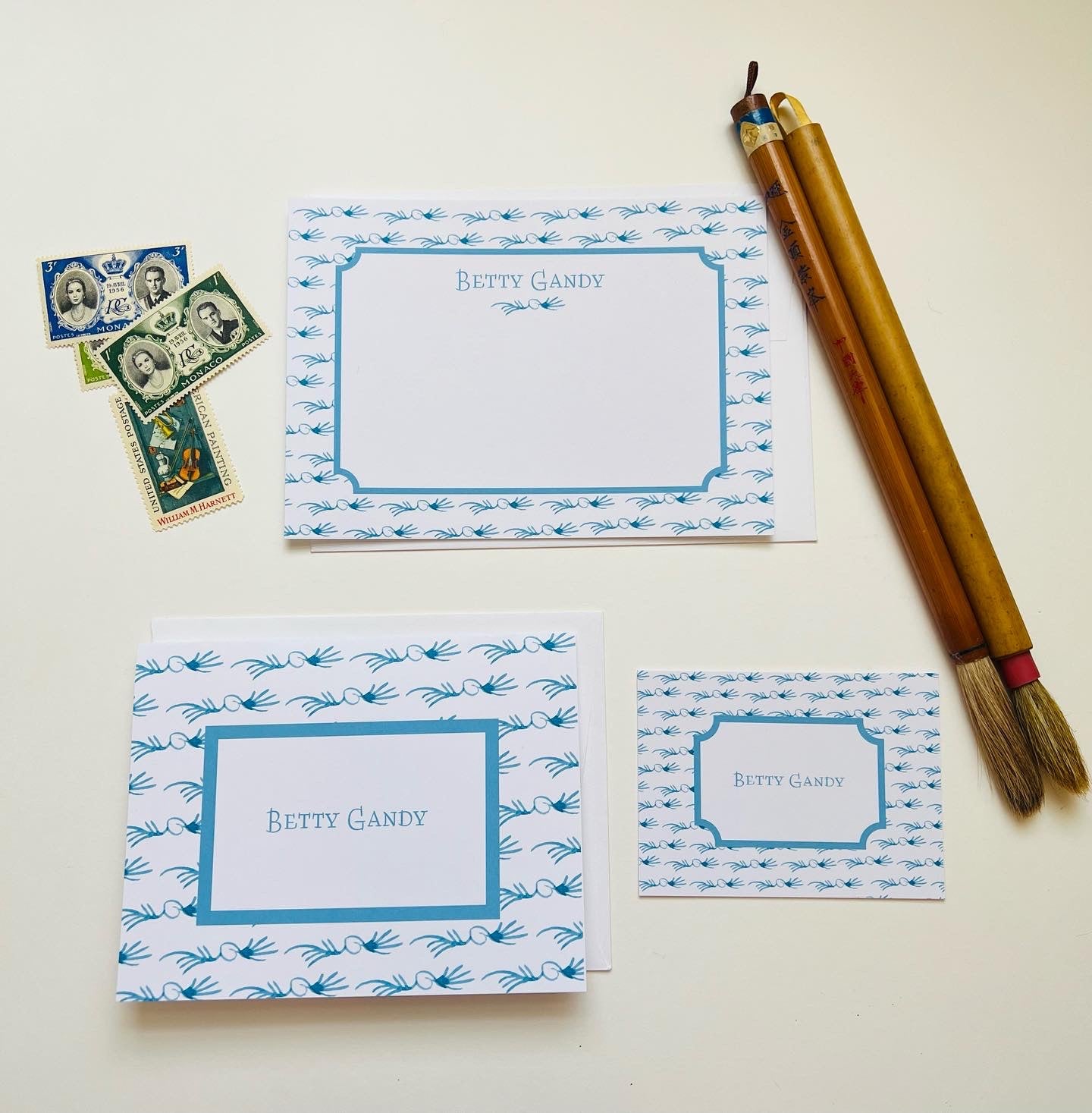 Turquoise Pearl Whisp Stationery Set