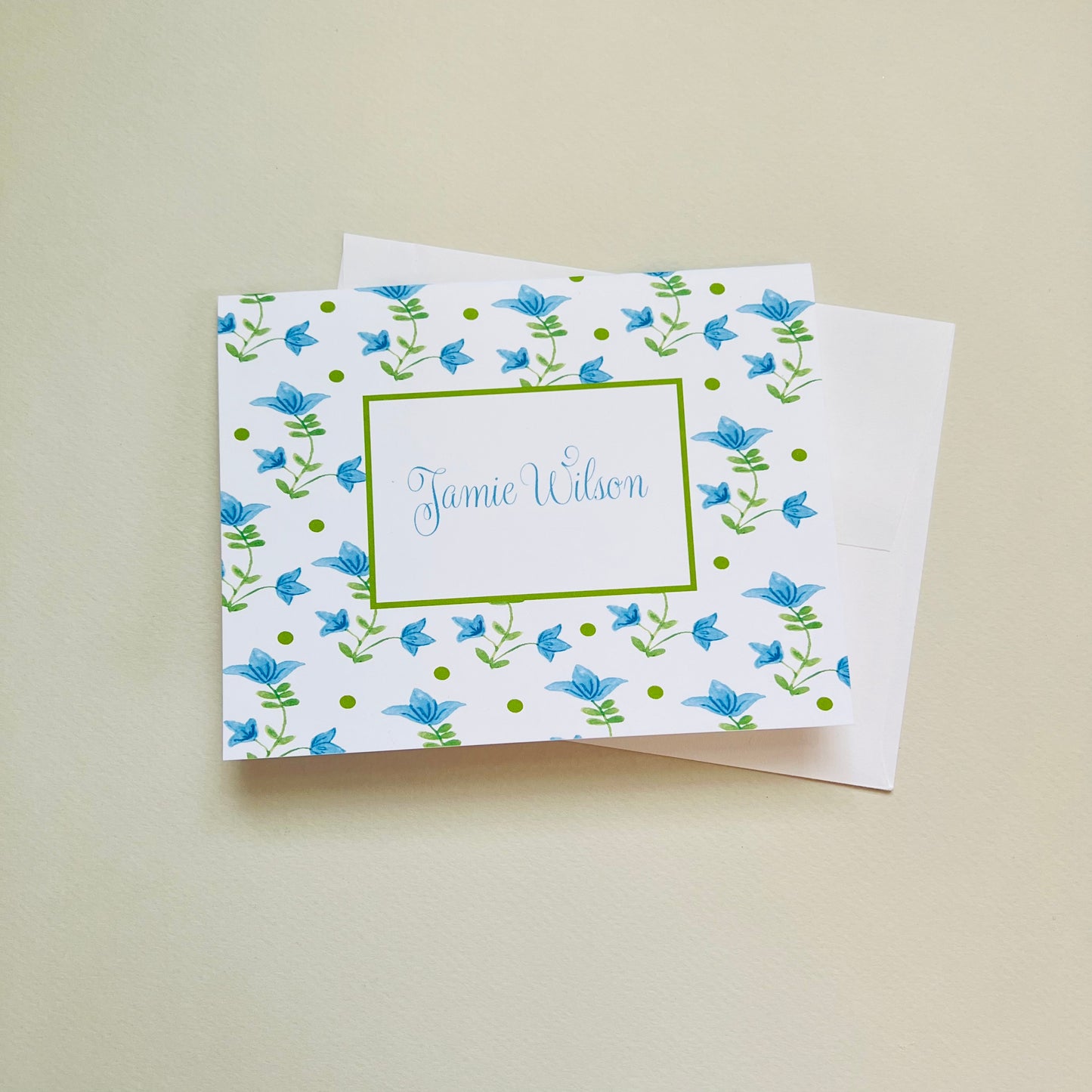 Turquoise Flower Stationery Set